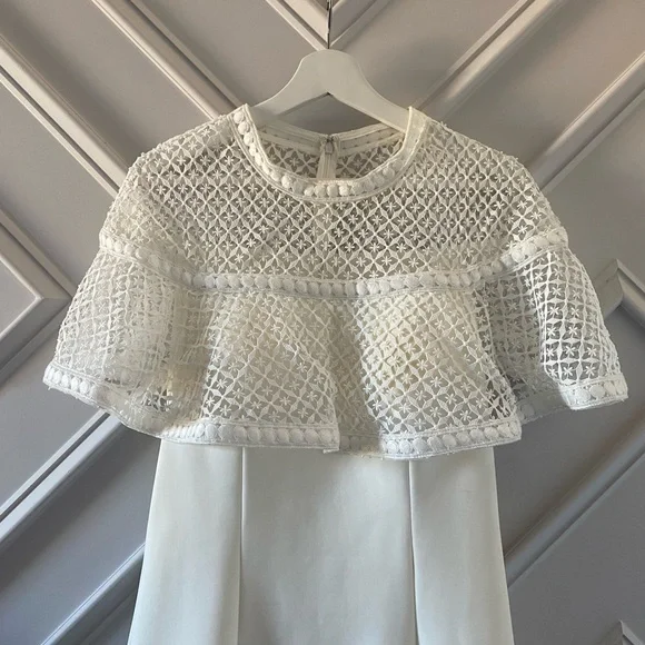 Jovani White Scuba Interview Dress - Picture 3 of 6